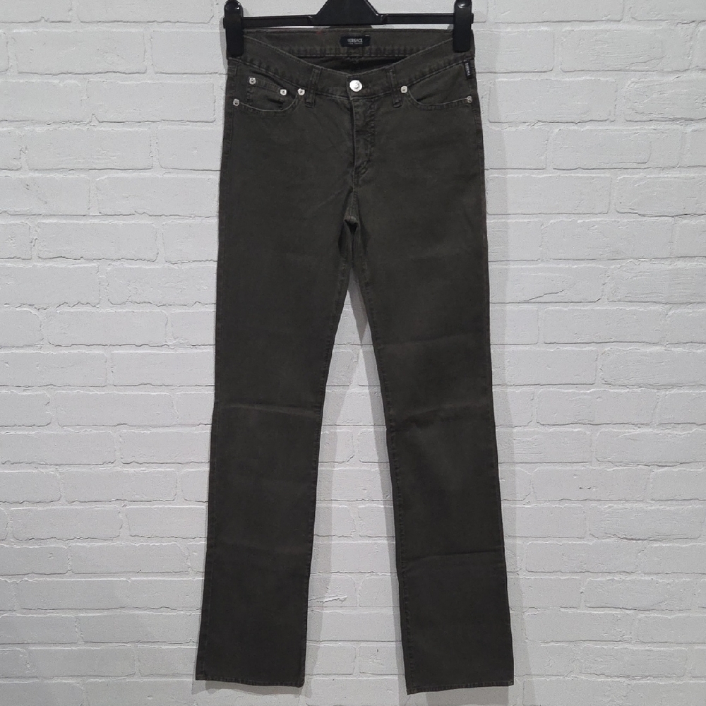Versace Vintage Brown Straight Leg Jeans
